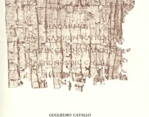 Supplemento 01 – Guglielmo Cavallo, Libri scritture e scribi a Ercolano. Introduzione allo studio dei materiali greci (1983)
